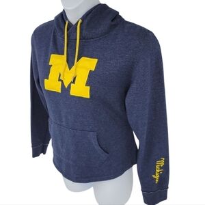 Stadium Athletics Womens Michigan Wolverine Distressed Bohemian‎ Hoodie Size XL